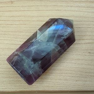 Fluorite Point Crystal Stone Purple Green Blue